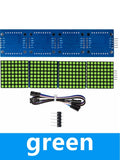 MAX7219 4-in-1 Dot Matrix LED Module 5-Pin Serial Interface Arduino Zpaxo Green