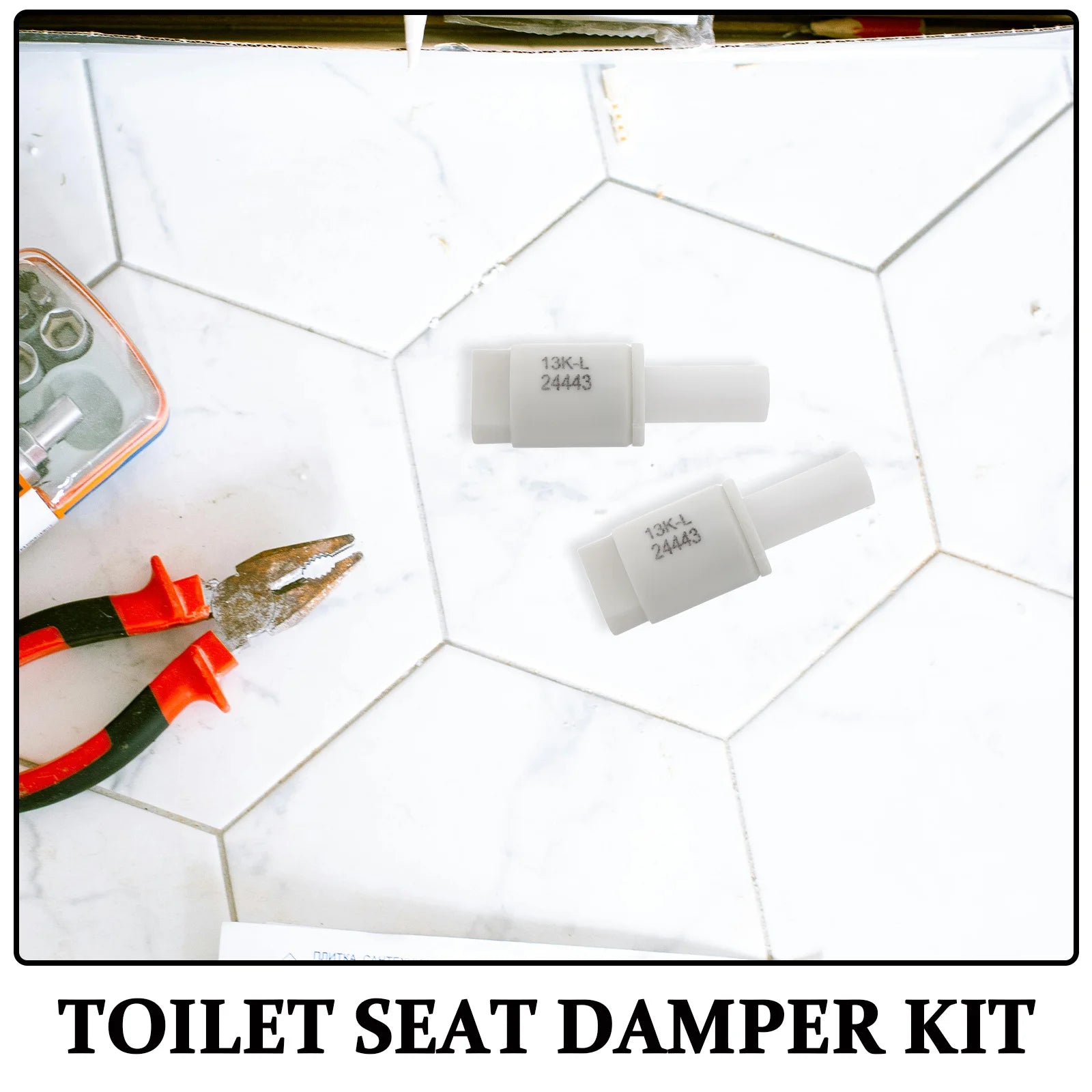 Toilet Seat Damper Soft Close Buffer Quiet Gentle Descent Replacement
