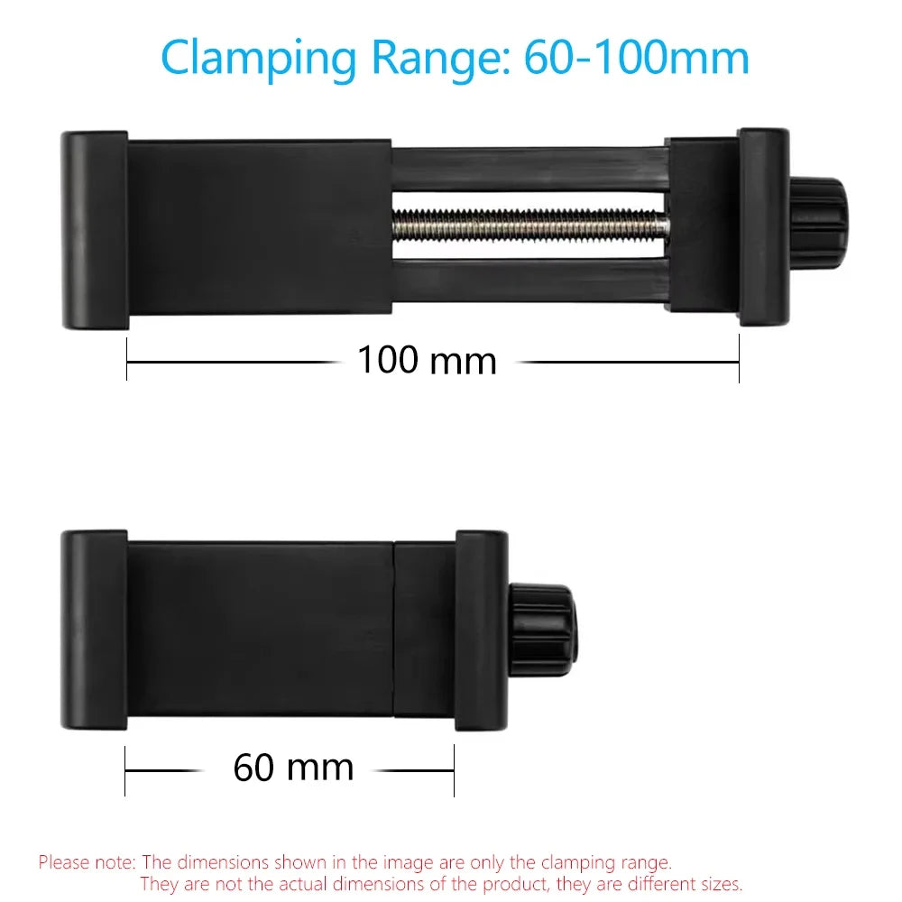 Tripod Mount Universal 360 Degree Mobile Phone Clip for 1/4" Screw Holes Cellphone Holder Desk Tripod Adapter For iPhone/Samsung Zpaxo