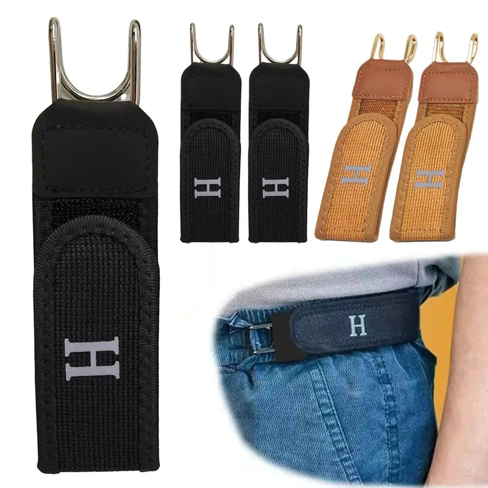 Adjustable No Buckle Stretch Belt Buckleless Hook Soft Edge Pad Elastic Invisible Buckless Belt for Jeans Pants Waist Belt Gift Zpaxo
