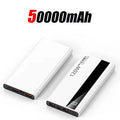 120W 500000mAh Power Bank High Capacity Super Fast Charging Power Bank Portable Battery Charger For Huawei iPhone Samsung Xiaomi Zpaxo White 50000mAh Above 100000mAh