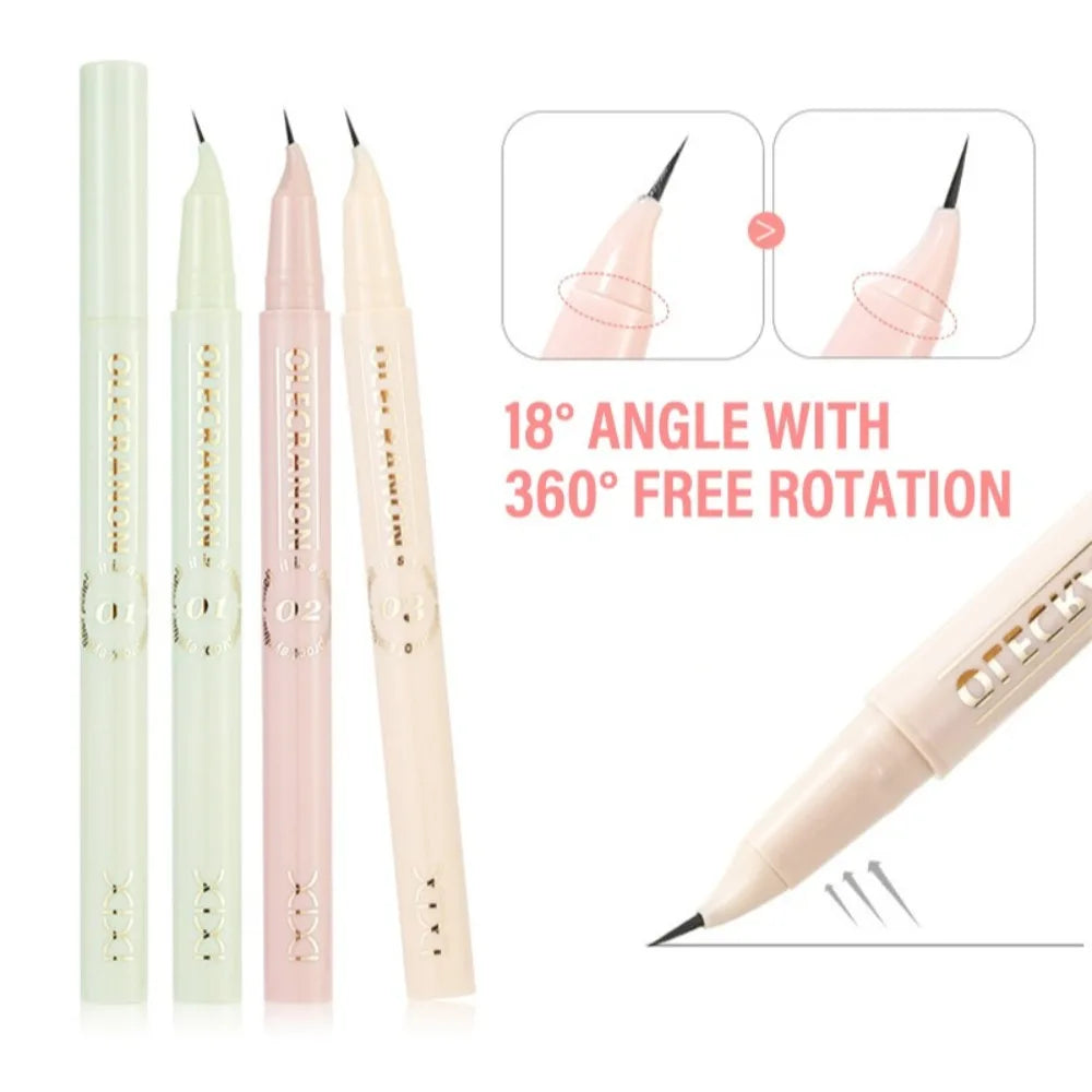 18 Curved Tip Waterproof Eyebrow Pencil Ultra-precise Hair-like Zpaxo