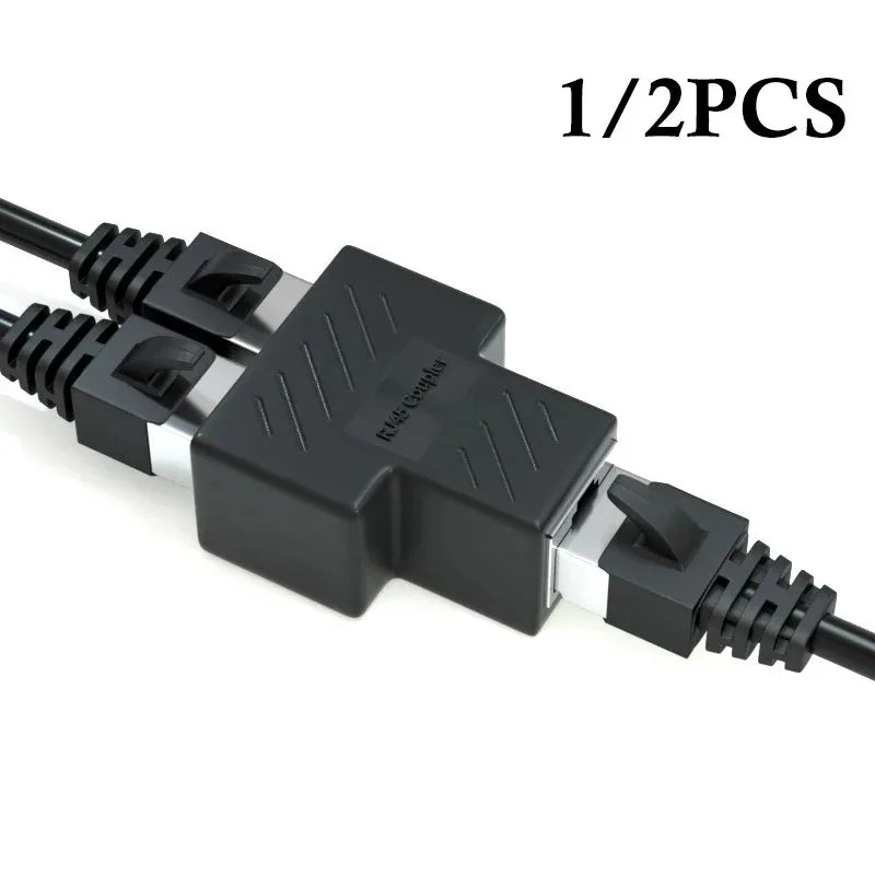 RJ45 Ethernet Splitter Adapter – 1 to 2 Network Connector