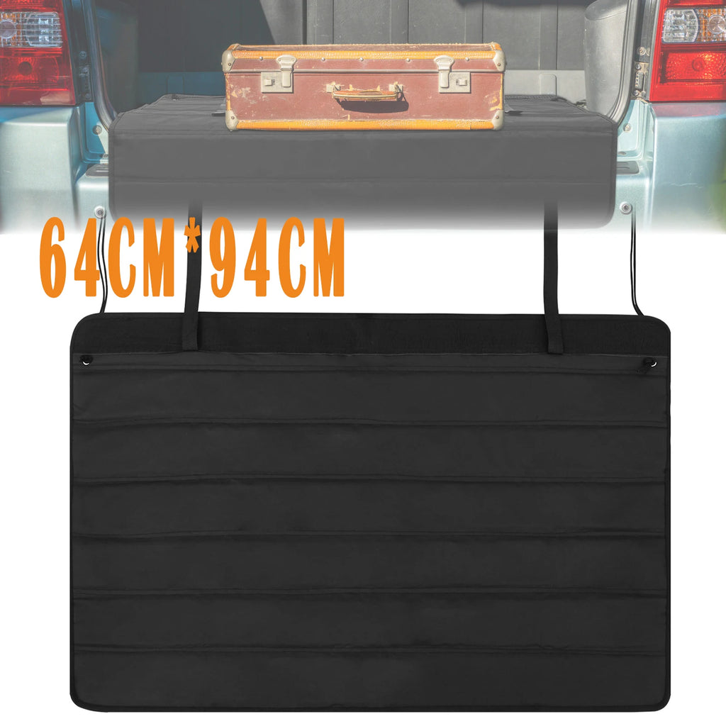 Nonslip Trunk Mat Bumper Guard Wear Resistant Rear Bumper Protector Foldable Universal Trunk Mat for SUV Vehicle 64cm * 94cm Zpaxo