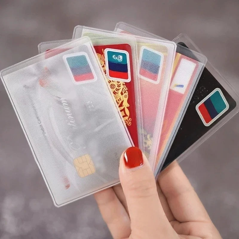 Waterproof Transparent Card Holders Plastic ID Case Passport Covers