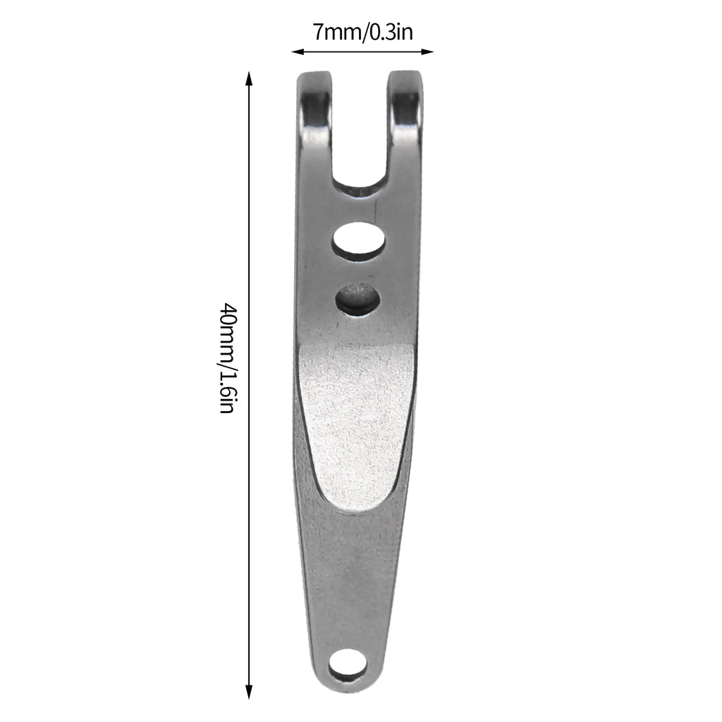 Mini Outdoor Belt Clip Stainless Steel Suspension Pocket Key Holder