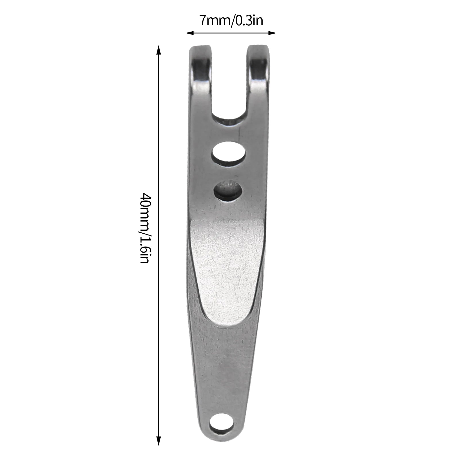 Mini Outdoor Belt Clip Stainless Steel Suspension Pocket Key Holder