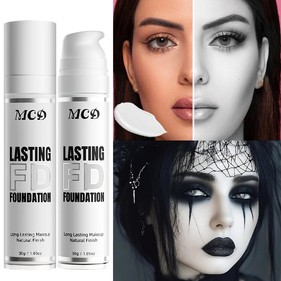 Pure White Liquid Foundation COS Stage Makeup Long-lasting Concealer