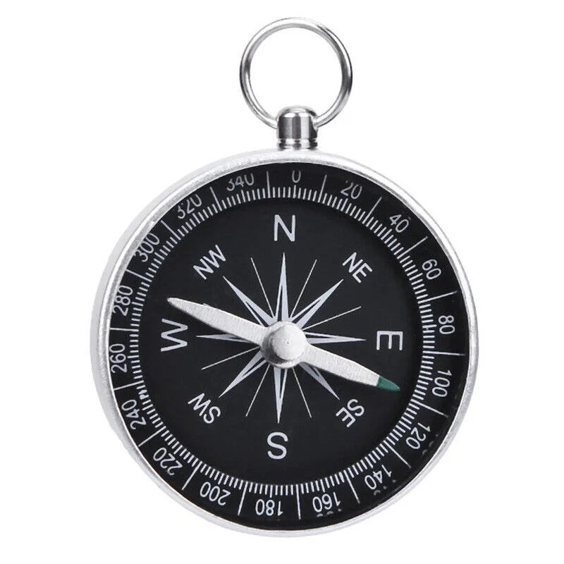Stainless Steel Compass Pocket Outdoor Camping Marching Boat Hiking