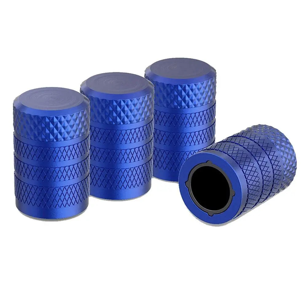 Aluminum Alloy Stem Air Valve Caps Theftproof Plastic inner core Tyre Rim Stem Cover Nipple Caps Tire Valve Caps Auto Wheel Cap Zpaxo