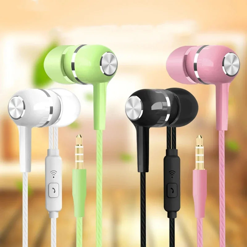 Wired Sport In-Ear Earphones with Mic & Volume Control 3.5mm