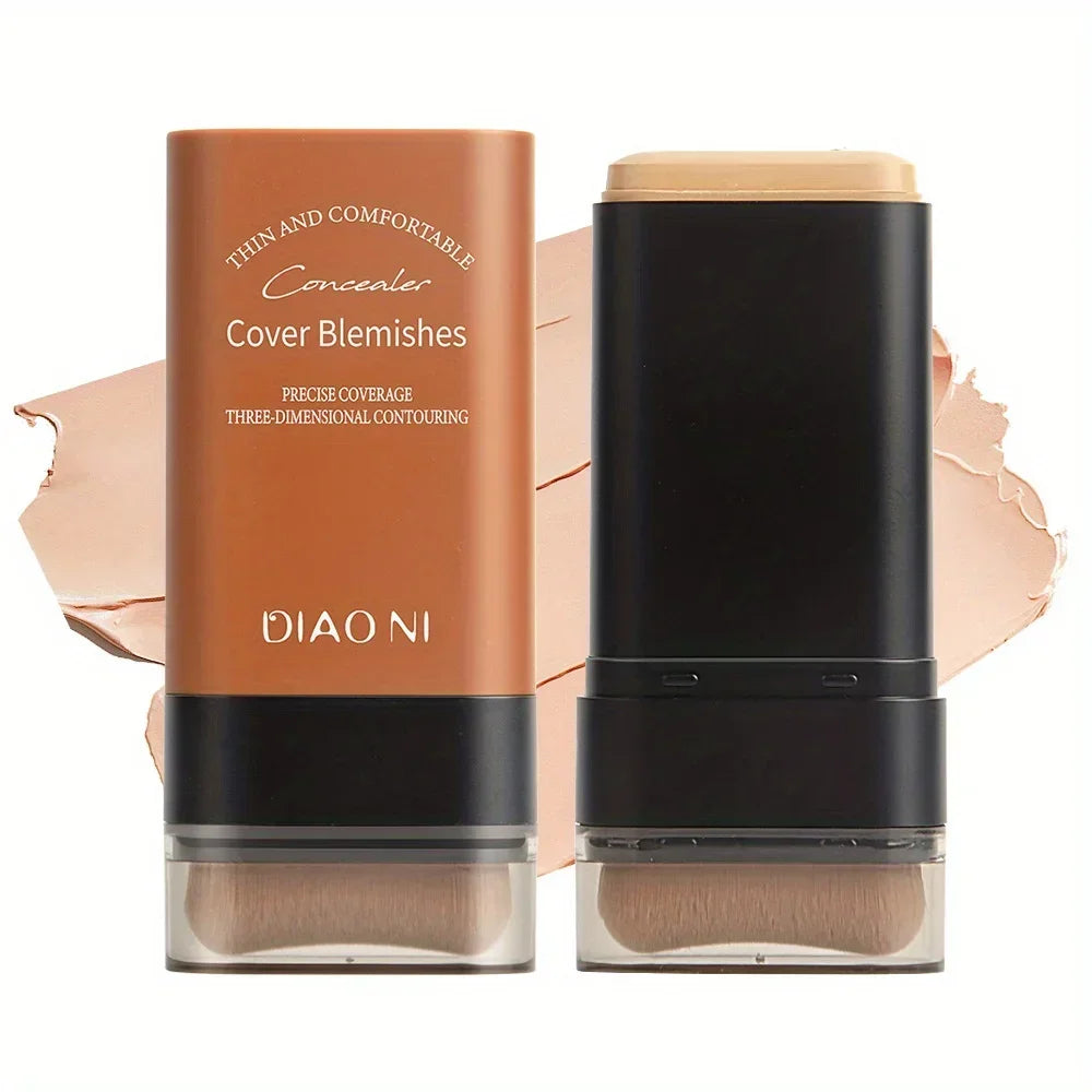 Foundation stick with brush concealer to brighten skin tone and last for a long time without makeup foundation Zpaxo