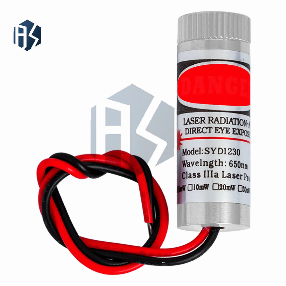 Adjustable-focus Red Laser Module 5mW 650nm Cross Line Dot Patterns Zpaxo