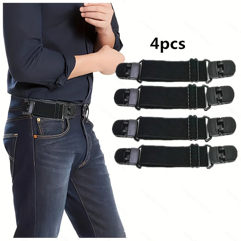 Elastic Hidden Belt Adjustable Lazy Waist Tightening Strap Pants