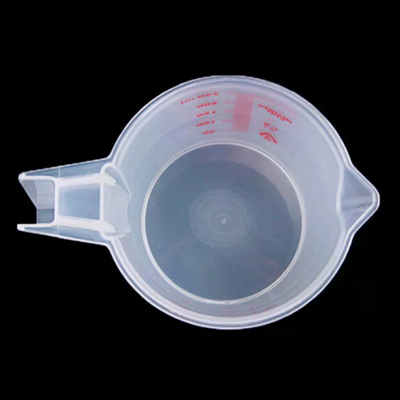 Home Kitchen Tools Plastic Clear Measuring Cup Handle Liquid Pour Zpaxo