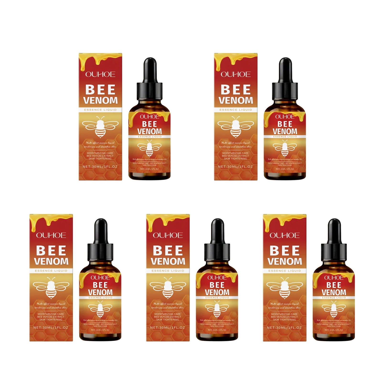 Bee Venom Firming Serum – Anti-Aging, Lifting & Brightening Anti-Aging Face Serum Zpaxo 5 x 30ml Boxed