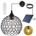 Solar Pendant Lights Outdoor Indoor Solar Shed Light Splitlight Remote Timing Dimmable Solar Lamp for Garage Garden Sunlight Zpaxo Warm White China Mainland