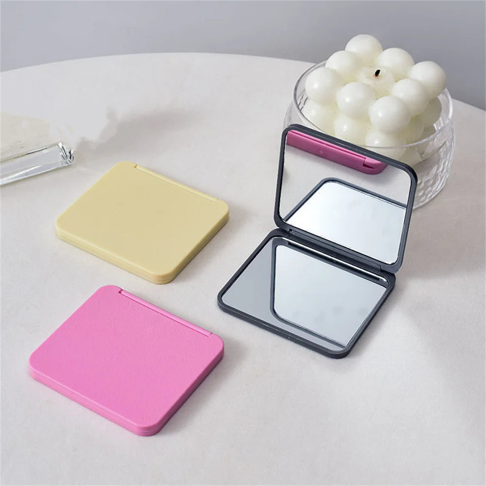 Double-Sided Folding Compact Mirror – Portable Pocket Mirror