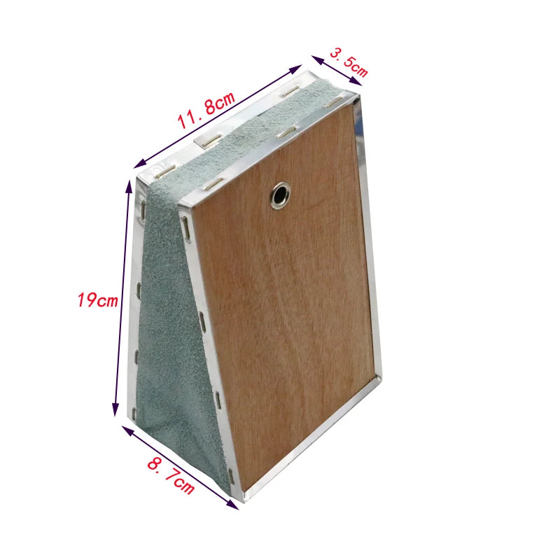 Bee Smoker Bellow PVC Leather Plywood Box Beekeeping Equipment