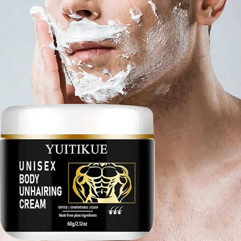 YUITIKUE Plant-Based Hair Removal Cream – Gentle & Unisex 60g Hair Removal Cream Zpaxo Default Title
