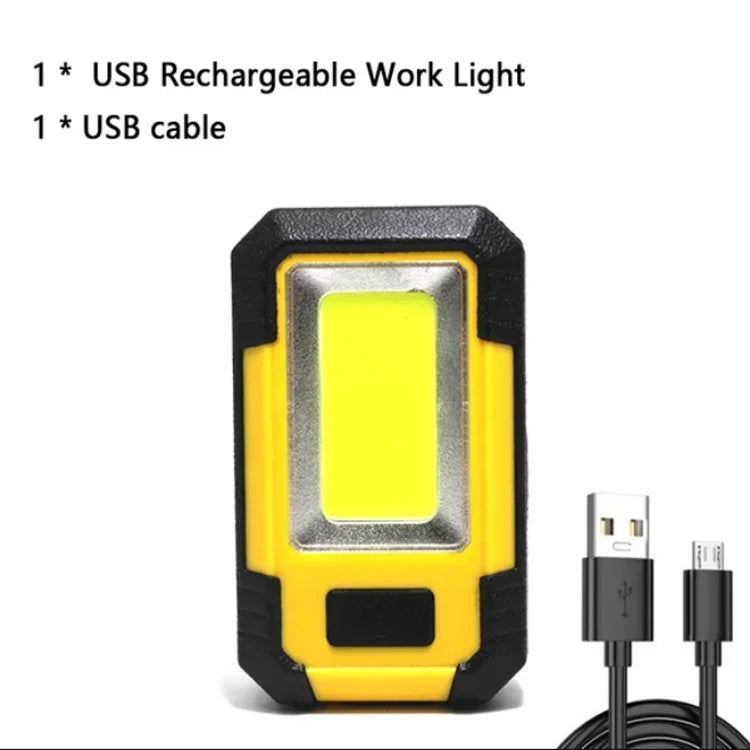4000mAh COB LED Work Light – Magnetic, Hook & Rechargeable