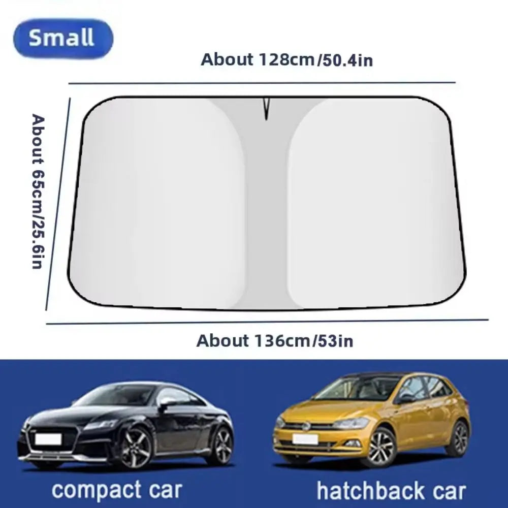 Anti-UV Car Windshield Sunshade Reflective Foldable Auto Front Window Zpaxo Silver S