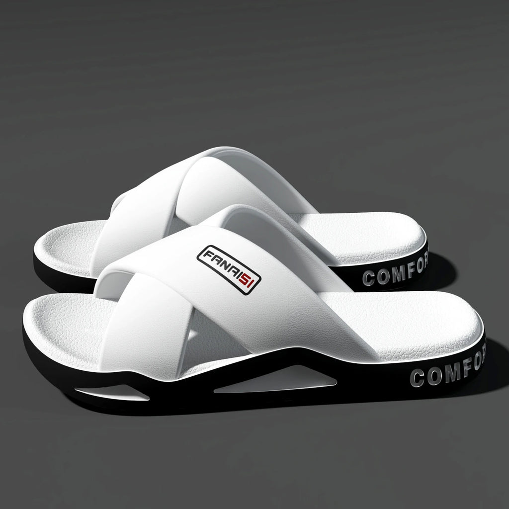 Men's Outdoor Fashion Sandals-cross Strap Open Toe Slide Sandal