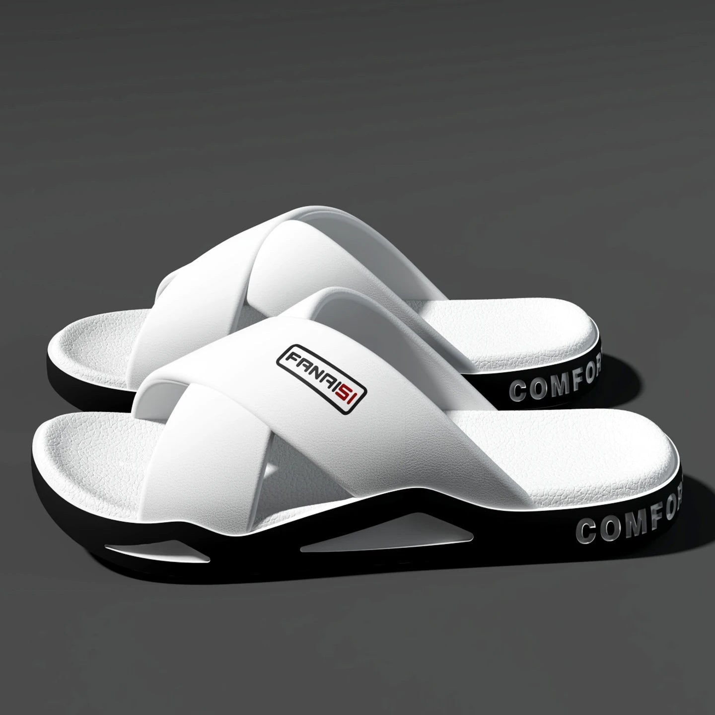 Men's Outdoor Fashion Sandals-cross Strap Open Toe Slide Sandal