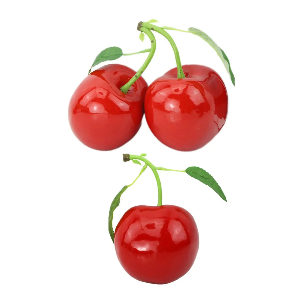 Simulation Cherry Tabletop Decoration Christmas Art Crafts Cognitive Zpaxo