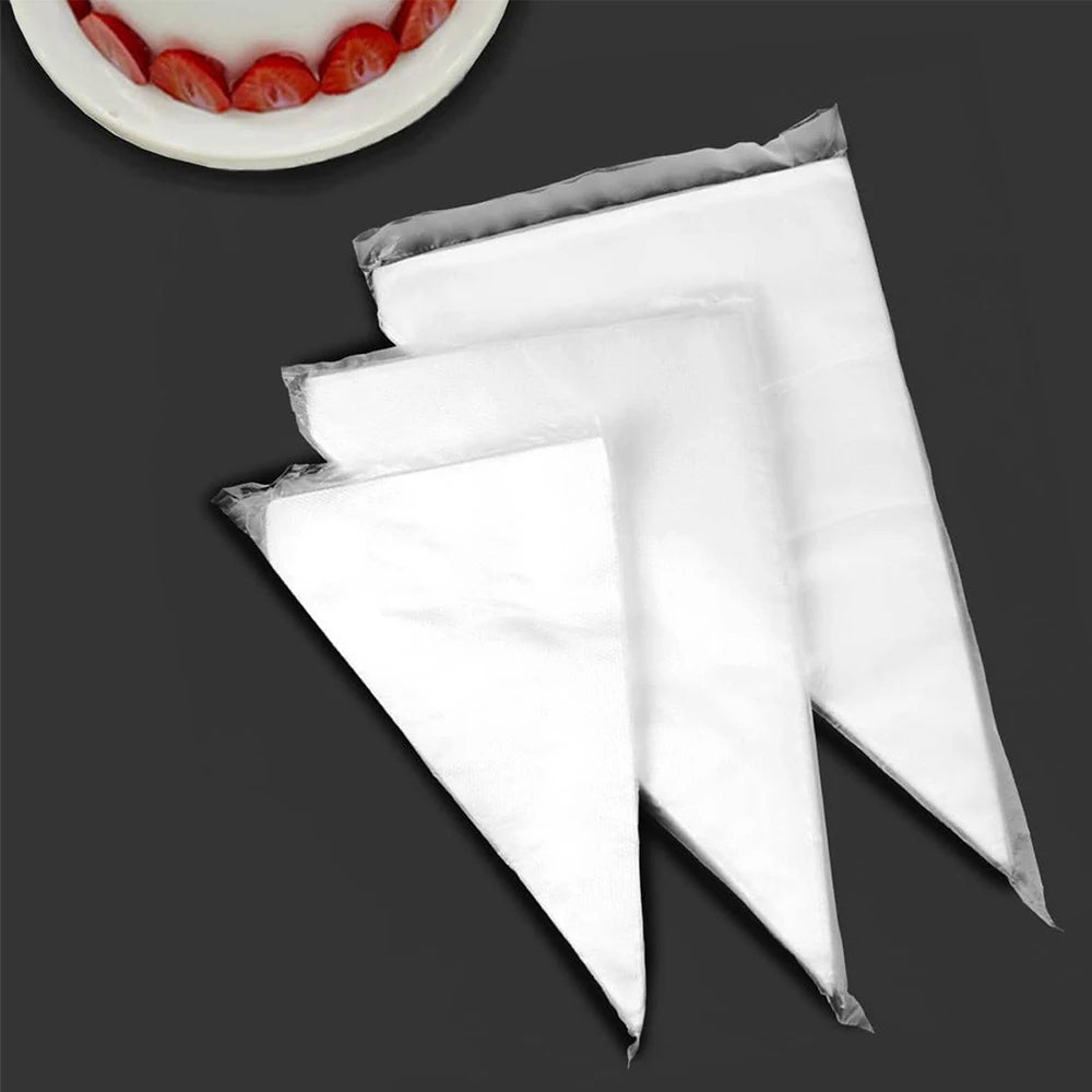 100Pcs Disposable Pastry Bags Icing Piping Bags Cake Cream Decorating Bags for Cookies Cakes Cupcakes Baking Zpaxo