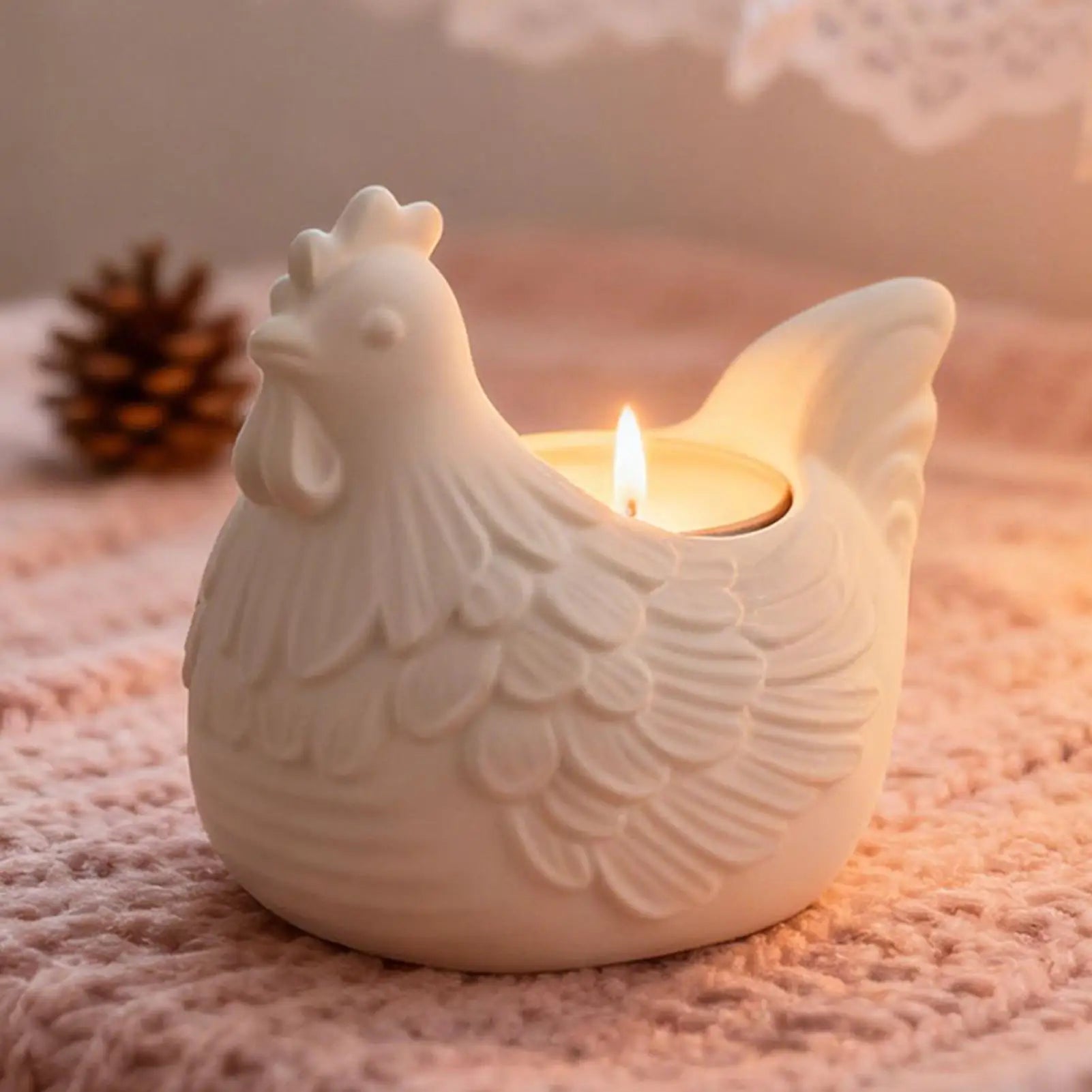 3D Hen Silicone Mold – DIY Resin, Candle & Plaster Chick Mould Silicone Craft Mold Zpaxo