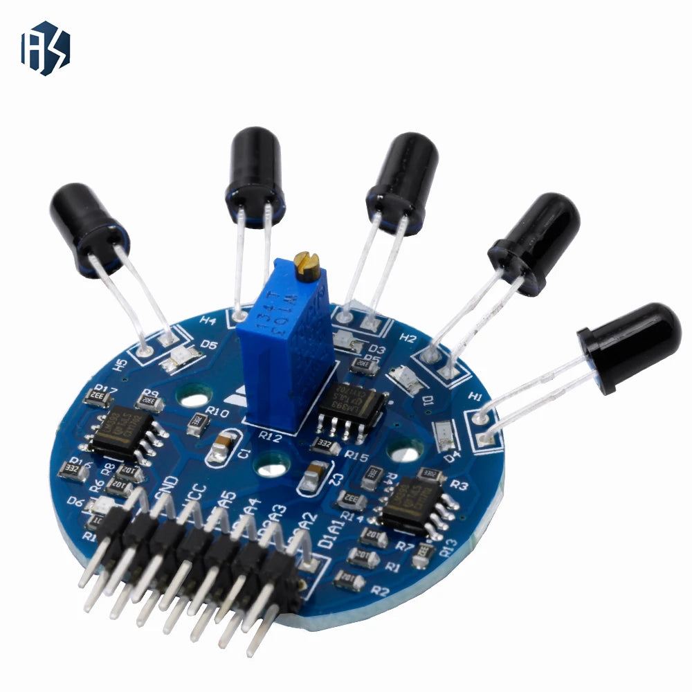 Arduino 5 Channel Flame Sensor Board Analog Digital Dual Signal Zpaxo
