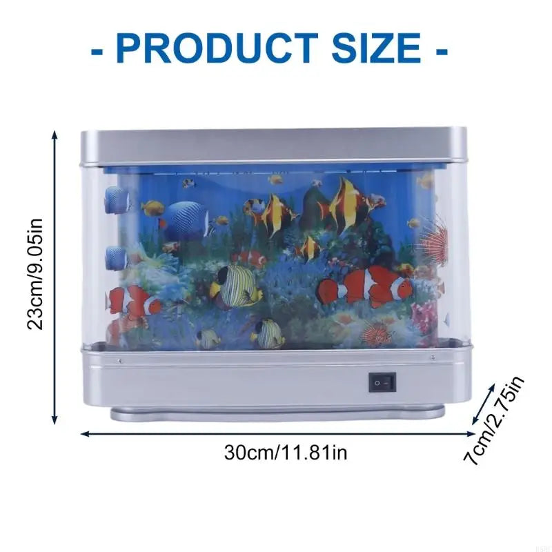 Artificial Aquarium Decorations LED Ocean Scene Table Lamp Perfect