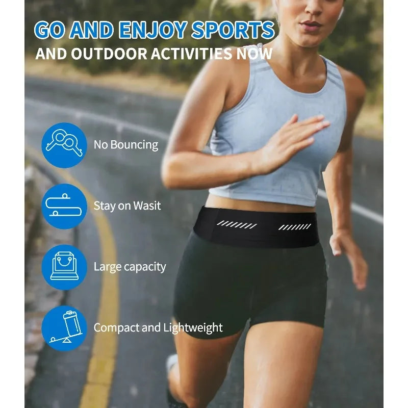 Ultra-Thin Running Waist Belt Bag – Waterproof Phone Pouch Running Waist Belt Bag Zpaxo