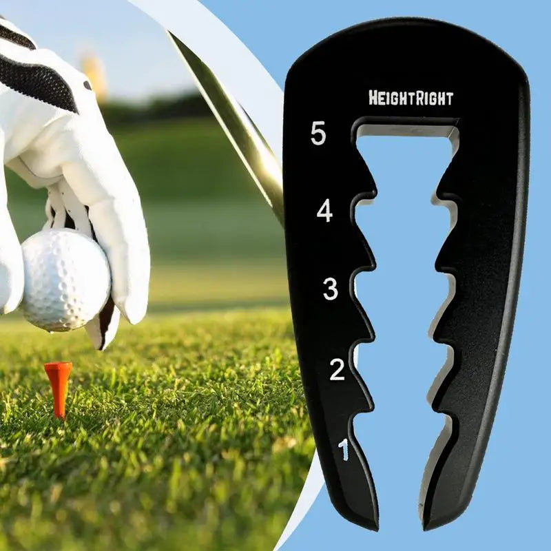 Adjustable Golf Tee Height Tool Precision Setter Consistent Swings