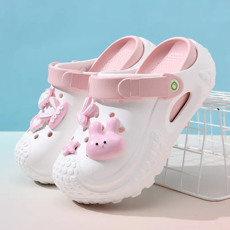 Women Clogs 2025 Arrival Soft EVA Thick Platform Slippers Comfortable Zpaxo WHITE 39-40