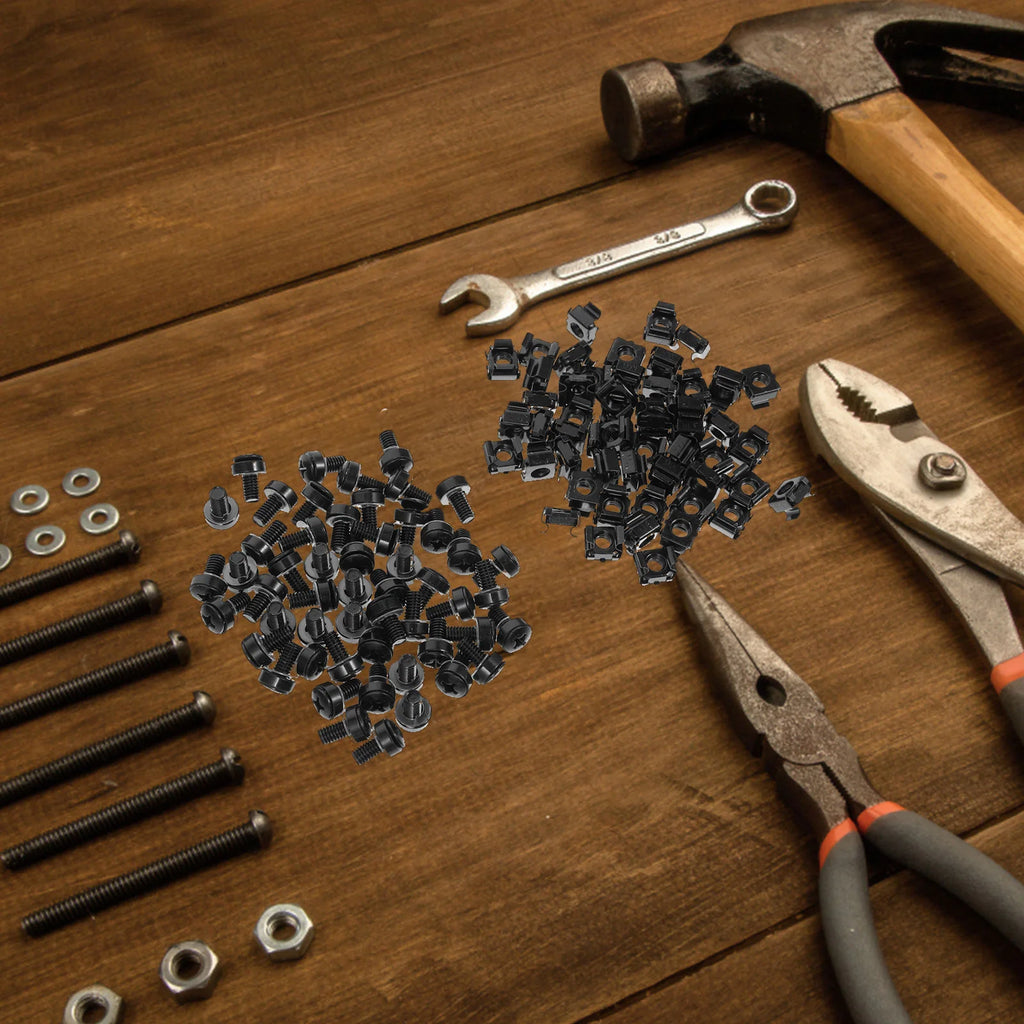 50Sets Cage Nuts High-grade Sturdy Rust-resistant Long Service Life