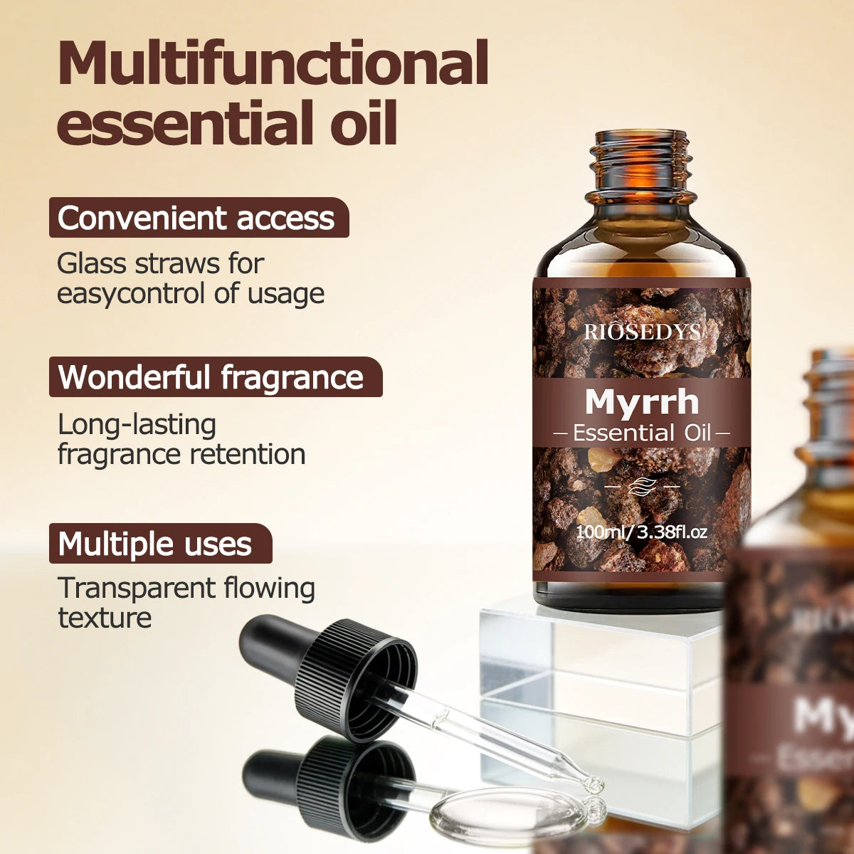 MYRRH ESSENTIAL OIL Moisturizing Nourishing Massage Suitable Skincare Zpaxo