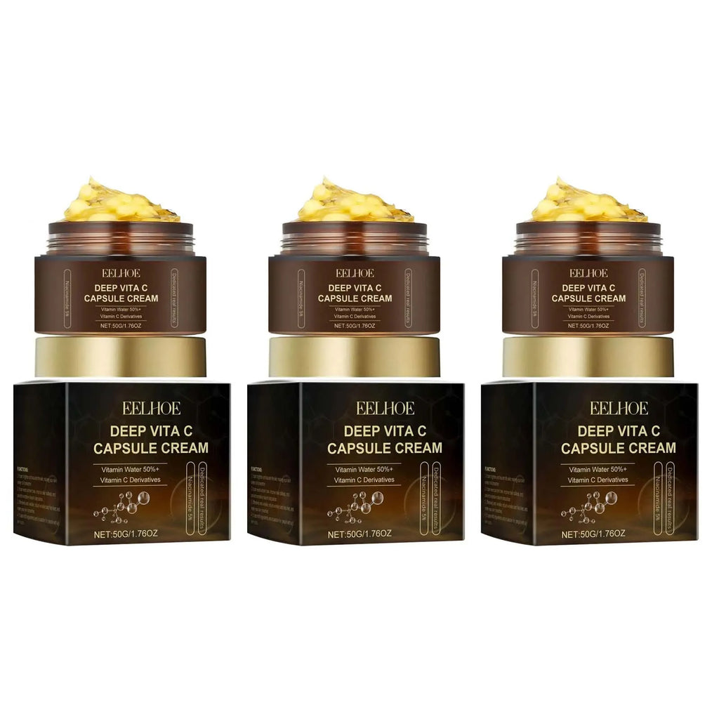 EELHOE Vitamin C Face Cream – Brightening & Dark Spot Corrector Brightening Face Cream Zpaxo 3 x 50g boxed