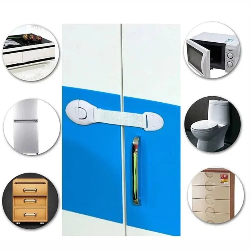 Child Safety Cabinet Locks – Baby-Proof Drawer & Door (5–10 Pack) Child Safety Lock Zpaxo
