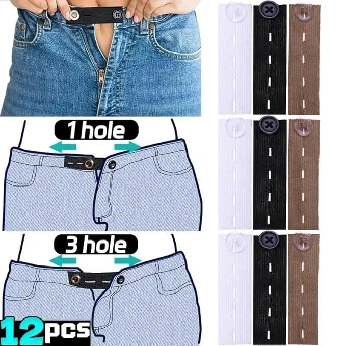 5-Pack Pants Extender Buttons – Waist Extender for Jeans & Skirts