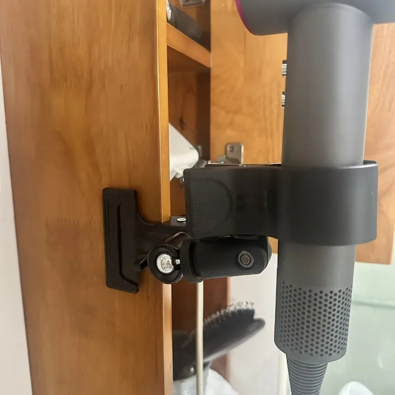 Metal Hair Dryer Holder Strong Grip Wall Mounted Floating Shelf