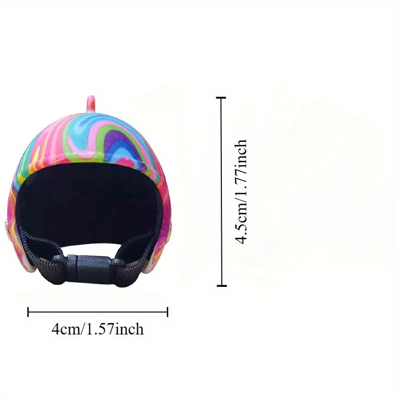 Helmet Chicken Pet Supplies Protection Chicken Hat Hamster Funny Headband Bird Toy Animal Headgear Zpaxo