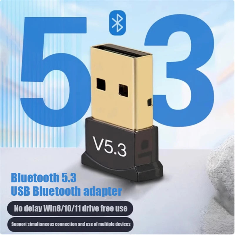 USB Bluetooth 5 3 Adapter Wireless 1 Dongle Laptop Speaker Audio Zpaxo