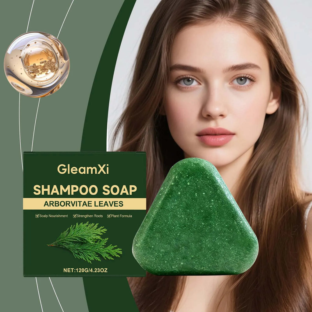 GleamXi Anti-Breakage Shampoo Bar Gentle Nourishing Strengthens Hair Roots Cleanse Hair Refreshing Hair Care Protects Cares Hair Zpaxo
