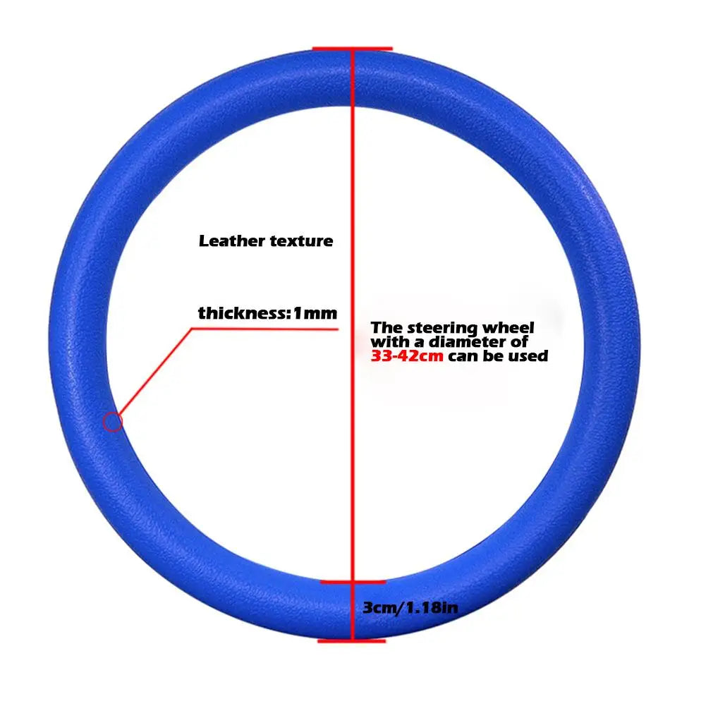Universal Silicone Steering Wheel Cover – Multi-Color & DIY