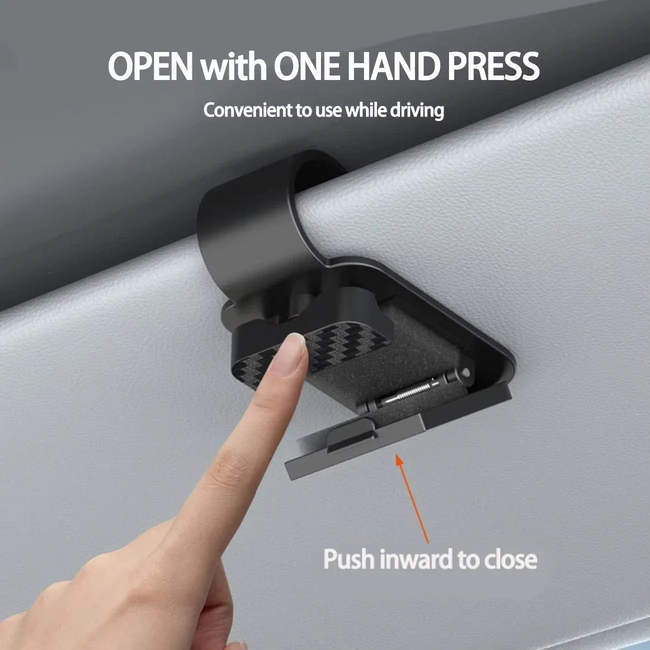 Car Sun Visor Sunglasses Clip & Card Holder – ABS Storage Visor Glasses Clip Zpaxo