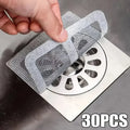 Disposable Shower Drain Hair Catcher Mesh Covers Floor Sink Strainer