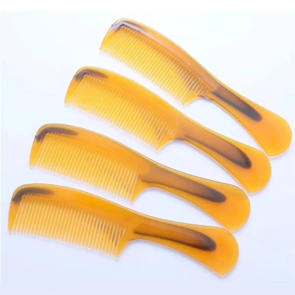 New Portable Beef Tendon Comb Thickened Smooth Durable Comb Durable Hair Makeup Horn Comb For Home Traveling Zpaxo
