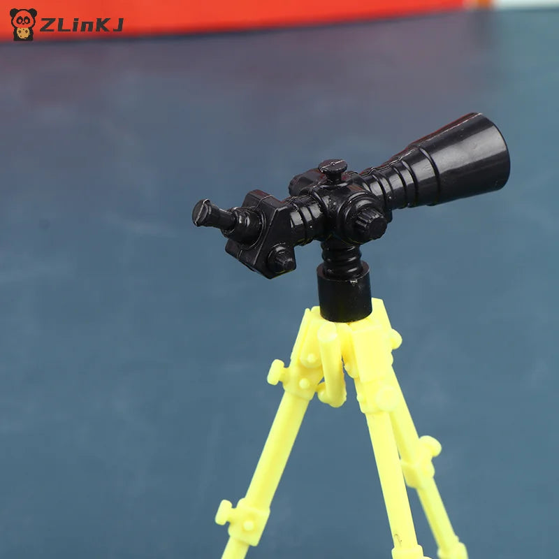 ▶2Pcs Doll Telescope Model Dollhouse Miniature Version Telescope Doll Home Decor Zpaxo